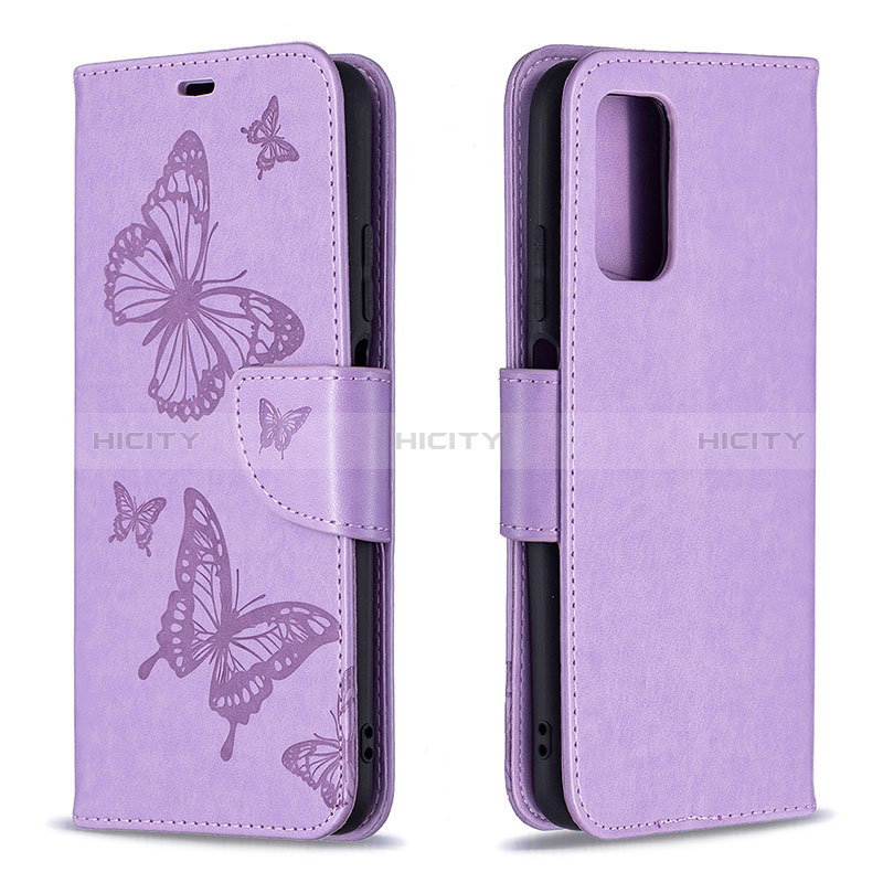 Handytasche Stand Schutzhülle Flip Leder Hülle Schmetterling B01F für Xiaomi Poco M3