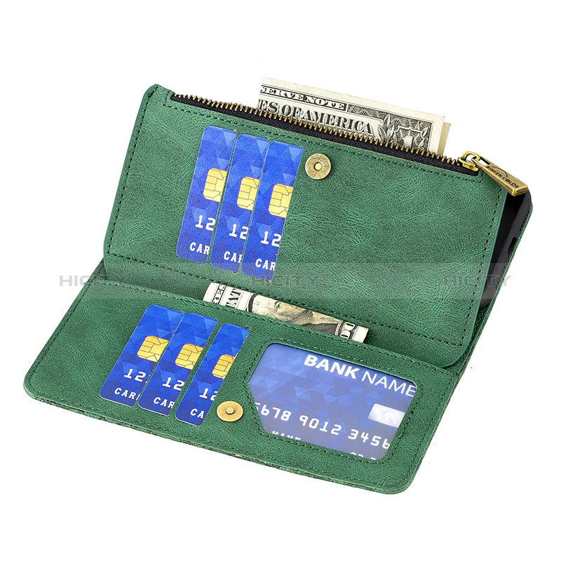 Handytasche Stand Schutzhülle Flip Leder Hülle Schmetterling B03F für Samsung Galaxy A12 5G groß