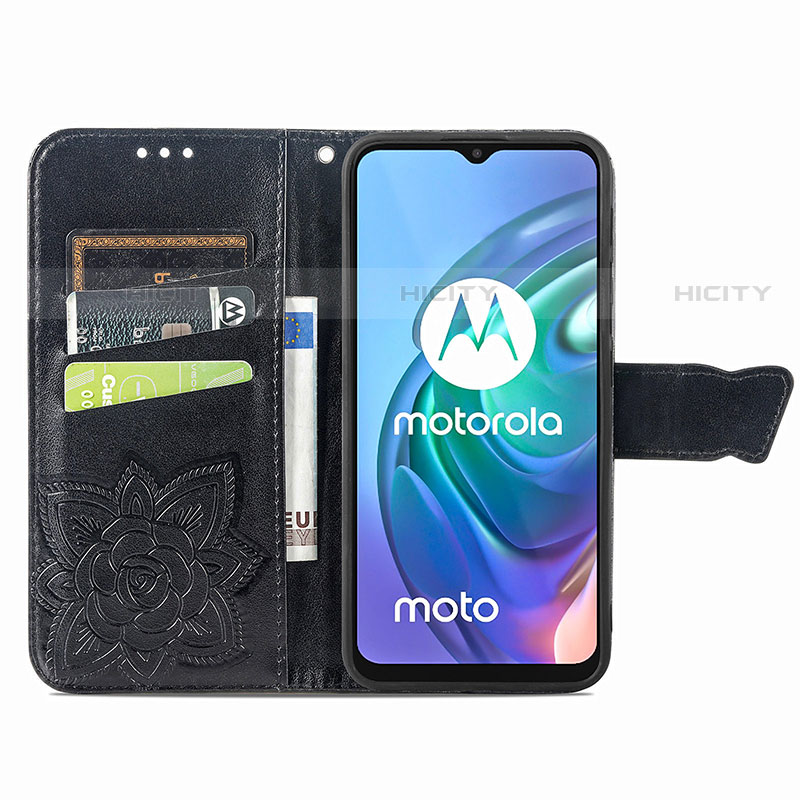 Handytasche Stand Schutzhülle Flip Leder Hülle Schmetterling für Motorola Moto G10 Power