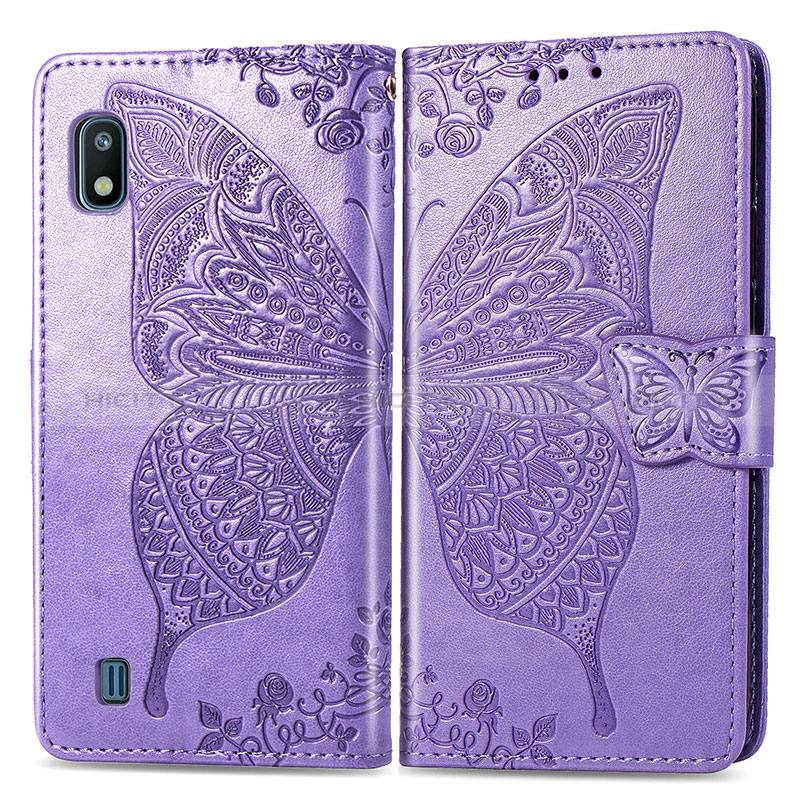 Handytasche Stand Schutzhülle Flip Leder Hülle Schmetterling für Samsung Galaxy A10