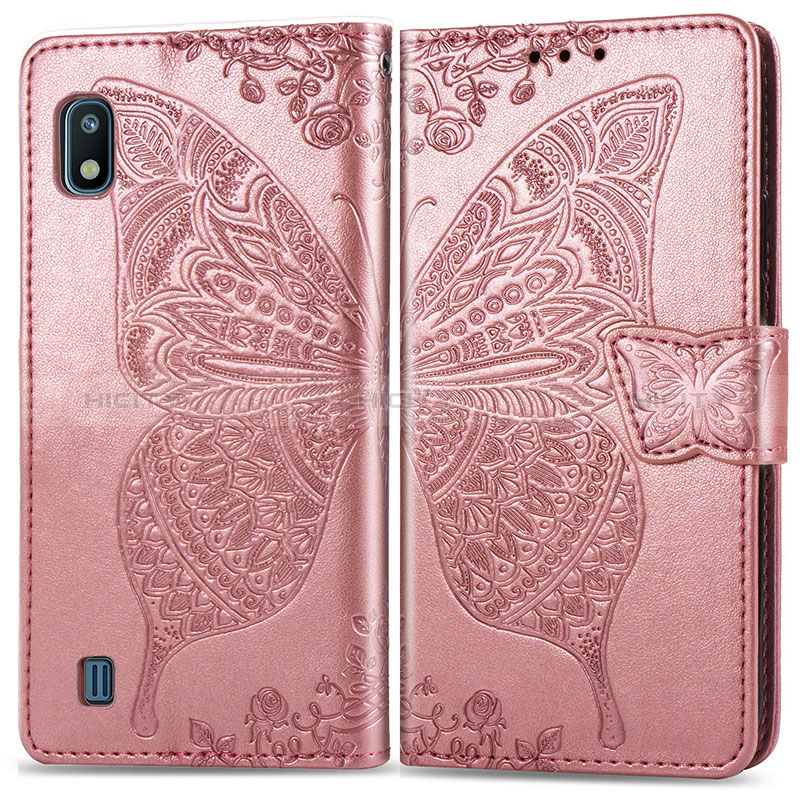 Handytasche Stand Schutzhülle Flip Leder Hülle Schmetterling für Samsung Galaxy A10