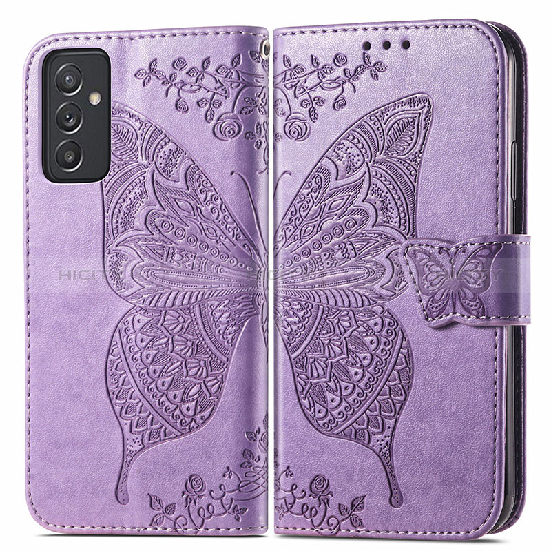 Handytasche Stand Schutzhülle Flip Leder Hülle Schmetterling für Samsung Galaxy Quantum2 5G