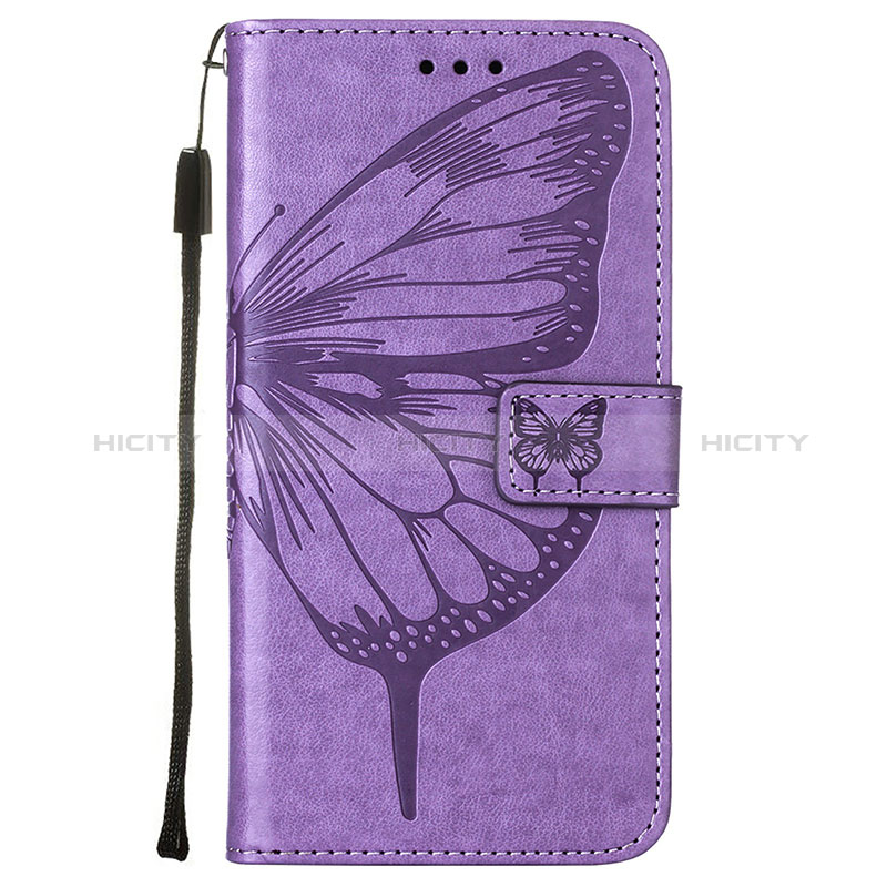 Handytasche Stand Schutzhülle Flip Leder Hülle Schmetterling Y01B für Samsung Galaxy A02s