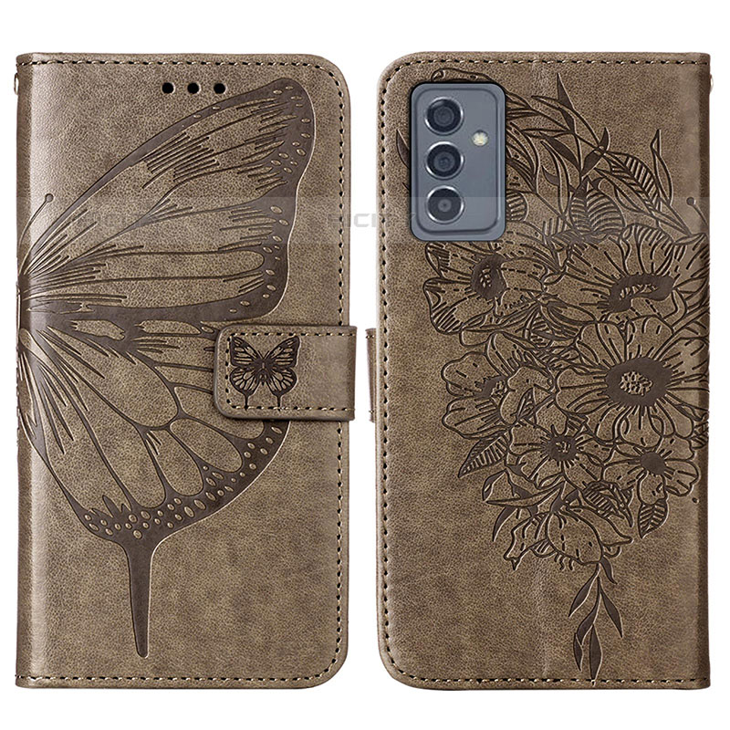 Handytasche Stand Schutzhülle Flip Leder Hülle Schmetterling Y01B für Samsung Galaxy Quantum2 5G