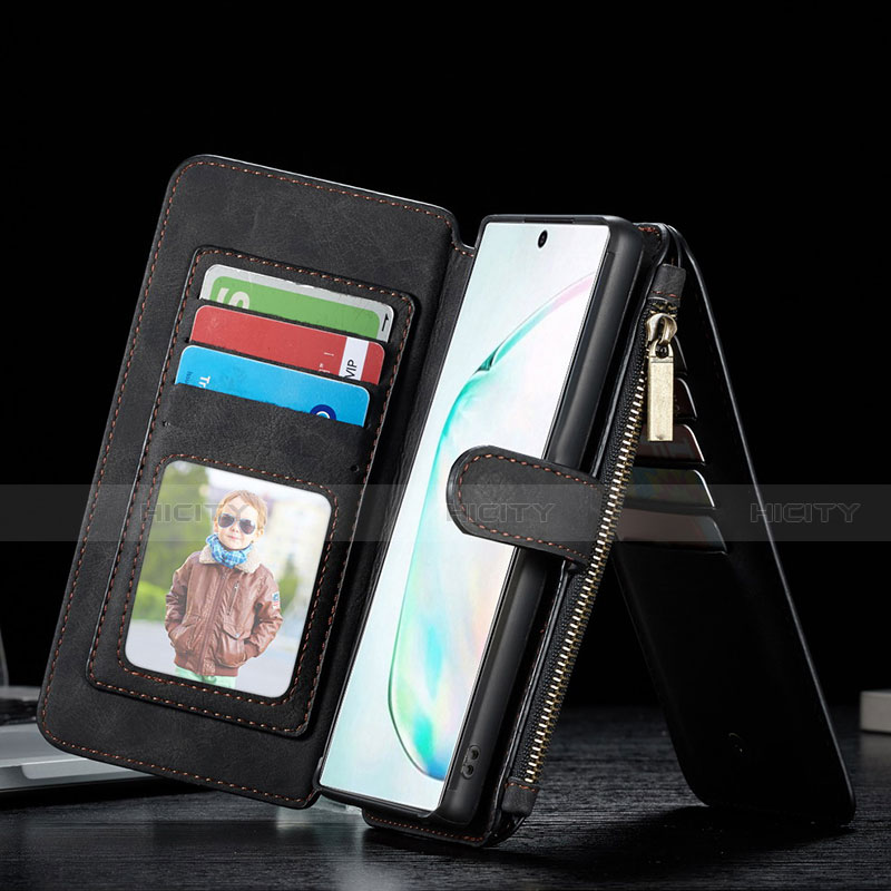 Handytasche Stand Schutzhülle Flip Leder Hülle T01 für Samsung Galaxy Note 10 Plus