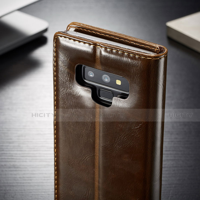 Handytasche Stand Schutzhülle Flip Leder Hülle T01 für Samsung Galaxy Note 9 groß