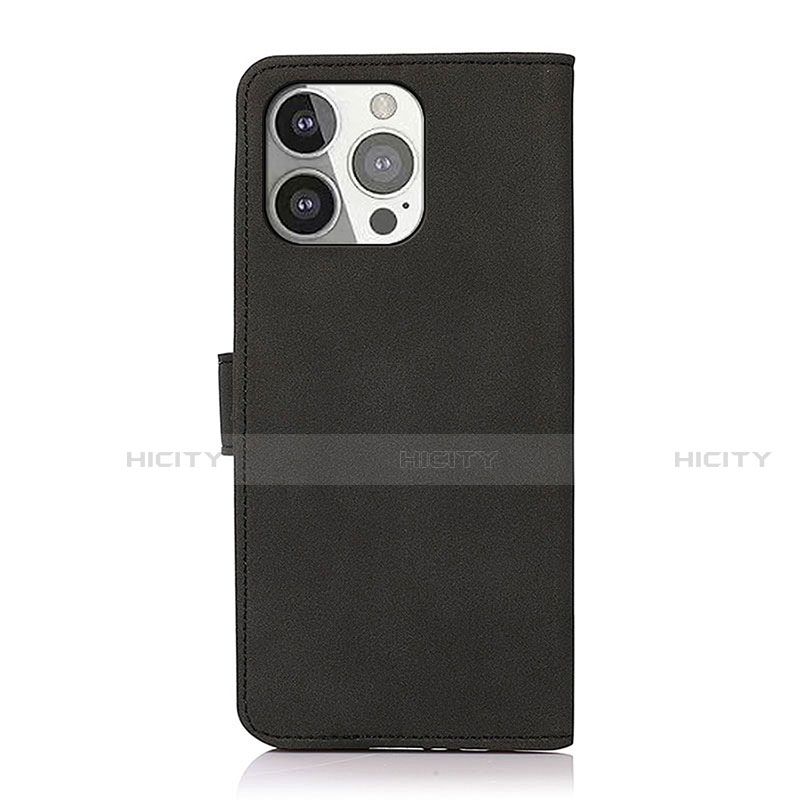 Handytasche Stand Schutzhülle Flip Leder Hülle T02 für Apple iPhone 15 Pro groß