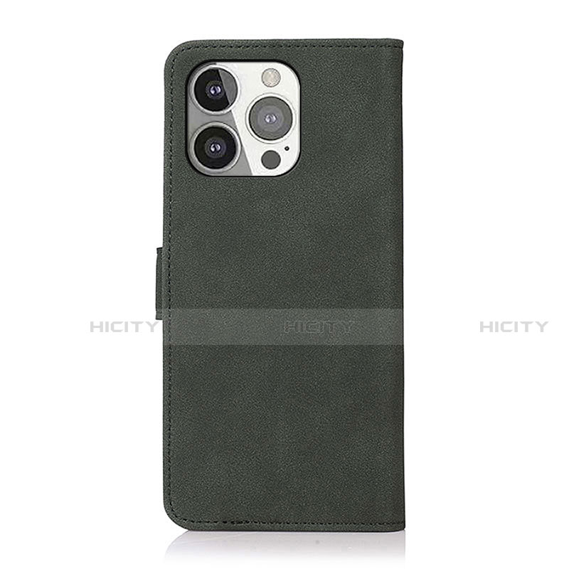Handytasche Stand Schutzhülle Flip Leder Hülle T02 für Apple iPhone 15 Pro groß