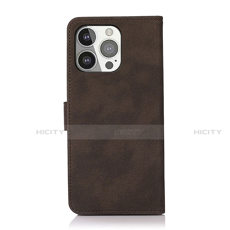 Handytasche Stand Schutzhülle Flip Leder Hülle T02 für Apple iPhone 15 Pro groß