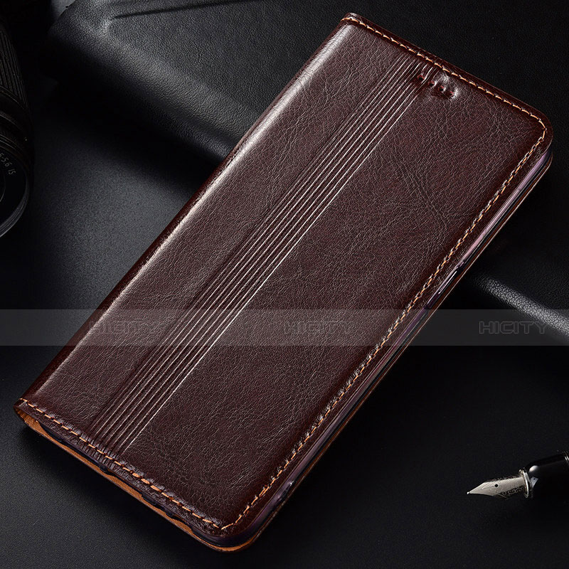 Handytasche Stand Schutzhülle Flip Leder Hülle T03 für Samsung Galaxy Note 10 Plus Braun