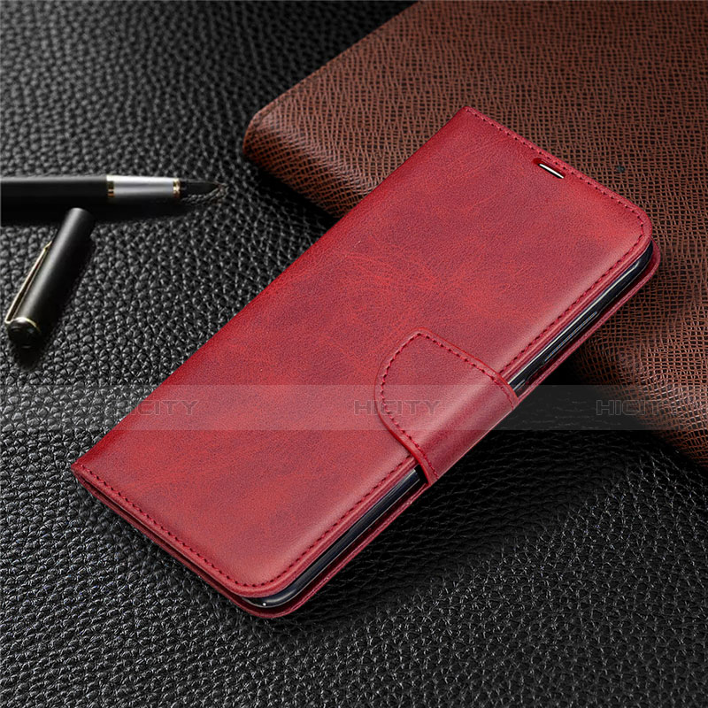 Handytasche Stand Schutzhülle Flip Leder Hülle T03 für Xiaomi Redmi Note 9 Rot
