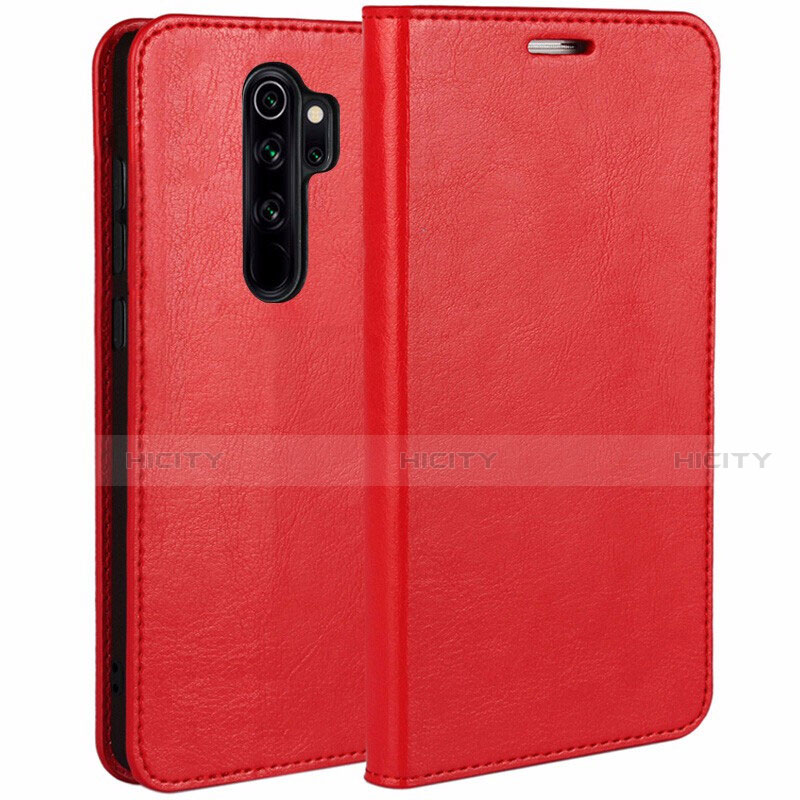 Handytasche Stand Schutzhülle Flip Leder Hülle T05 für Xiaomi Redmi Note 8 Pro Rot Plus