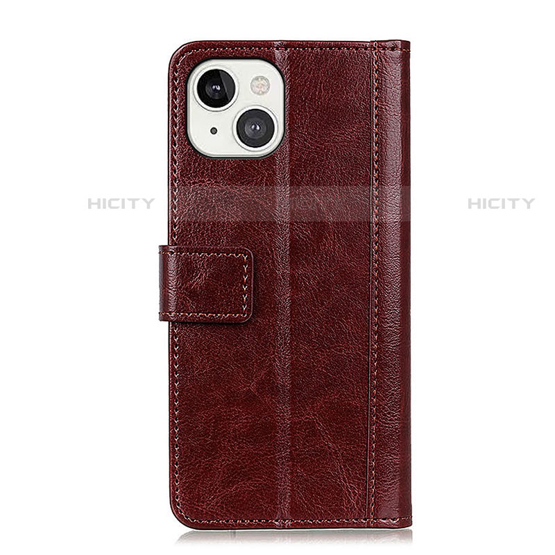 Handytasche Stand Schutzhülle Flip Leder Hülle T10 für Apple iPhone 14 groß