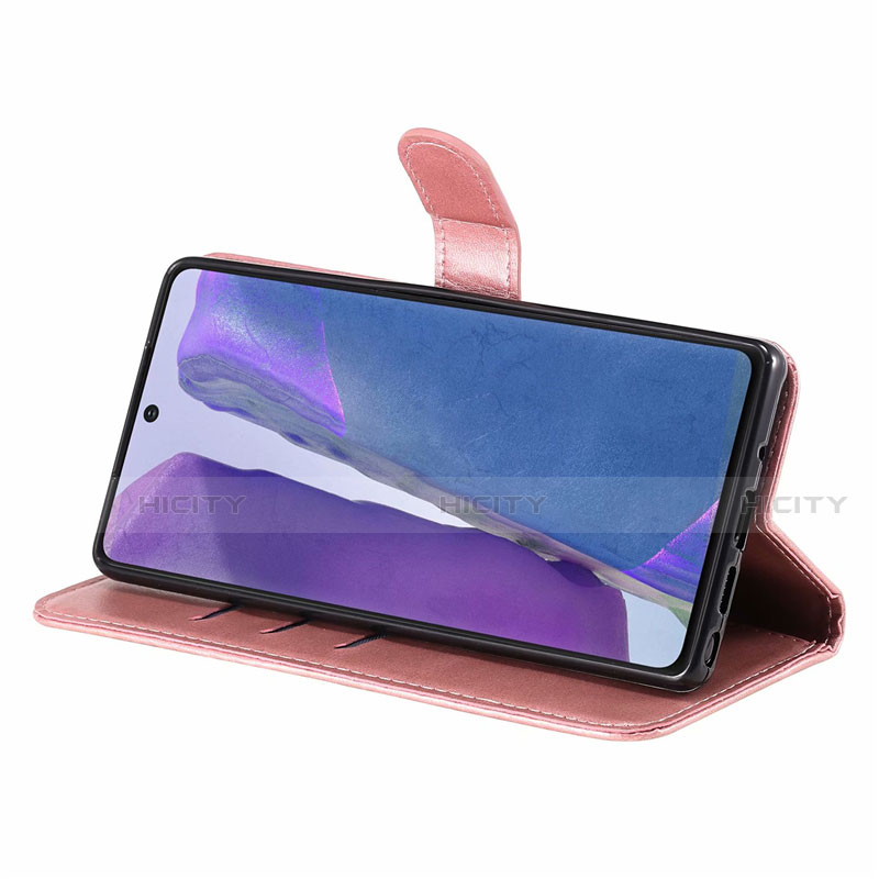 Handytasche Stand Schutzhülle Flip Leder Hülle T10 für Samsung Galaxy Note 20 5G groß
