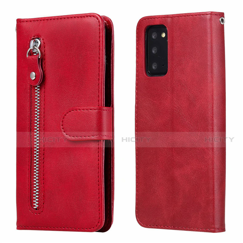 Handytasche Stand Schutzhülle Flip Leder Hülle T10 für Samsung Galaxy Note 20 5G Rot Plus