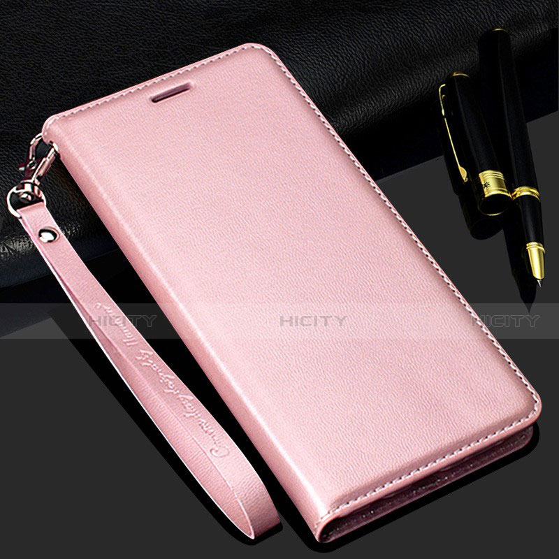 Handytasche Stand Schutzhülle Flip Leder Hülle T11 für Samsung Galaxy Note 20 5G Rosegold