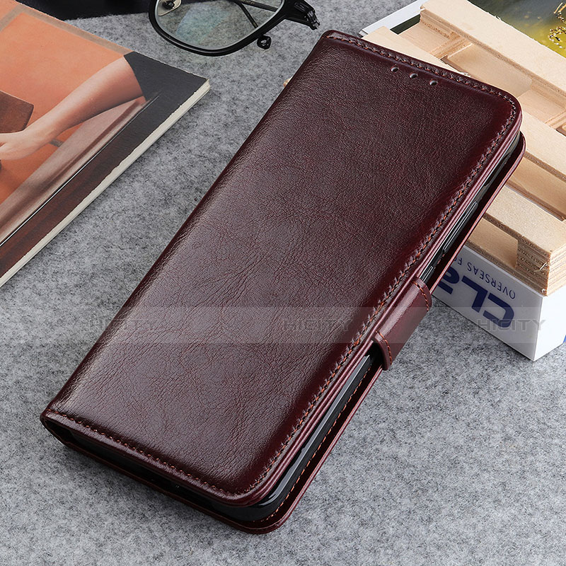 Handytasche Stand Schutzhülle Flip Leder Hülle T13 für Apple iPhone 15 Pro Braun Plus
