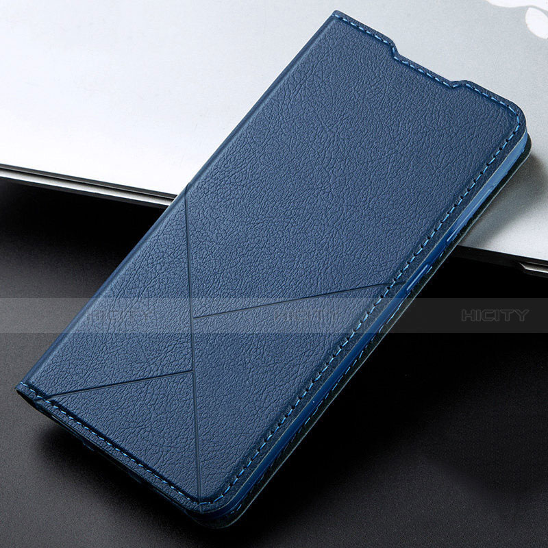Handytasche Stand Schutzhülle Flip Leder Hülle T15 für Xiaomi Redmi Note 8 Pro Blau