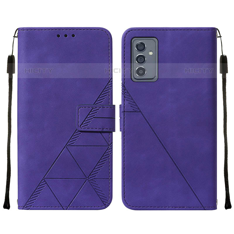 Handytasche Stand Schutzhülle Flip Leder Hülle Y01B für Samsung Galaxy Quantum2 5G Violett Plus