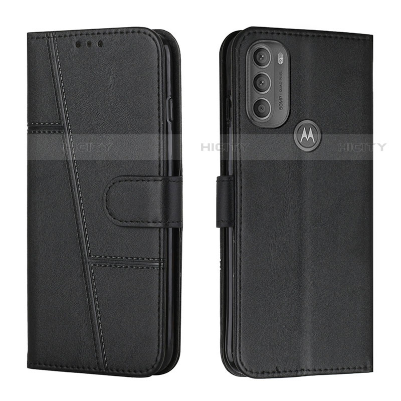 Handytasche Stand Schutzhülle Flip Leder Hülle Y01X für Motorola Moto G71 5G Schwarz Plus