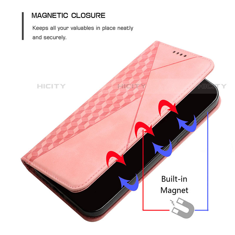 Handytasche Stand Schutzhülle Flip Leder Hülle Y02X für Motorola Moto Edge Plus (2022) 5G groß