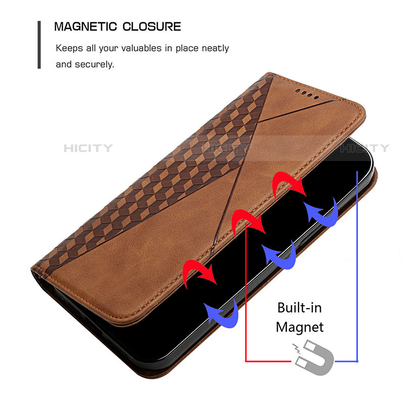 Handytasche Stand Schutzhülle Flip Leder Hülle Y02X für Motorola Moto G51 5G groß