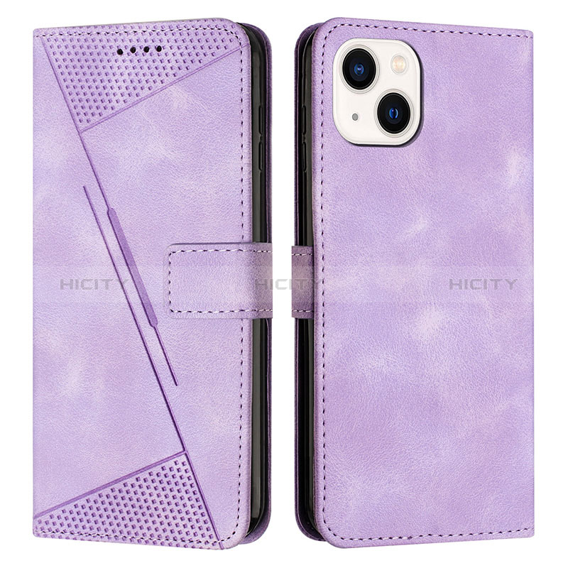 Handytasche Stand Schutzhülle Flip Leder Hülle Y04X für Apple iPhone 14 Violett