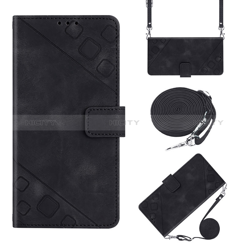 Handytasche Stand Schutzhülle Flip Leder Hülle YB2 für Xiaomi Redmi A2 Schwarz Plus
