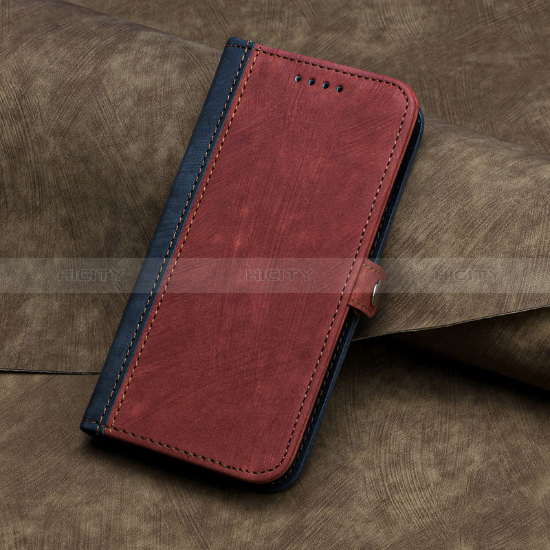 Handytasche Stand Schutzhülle Flip Leder Hülle YX5 für Apple iPhone 15 Pro Rot Plus