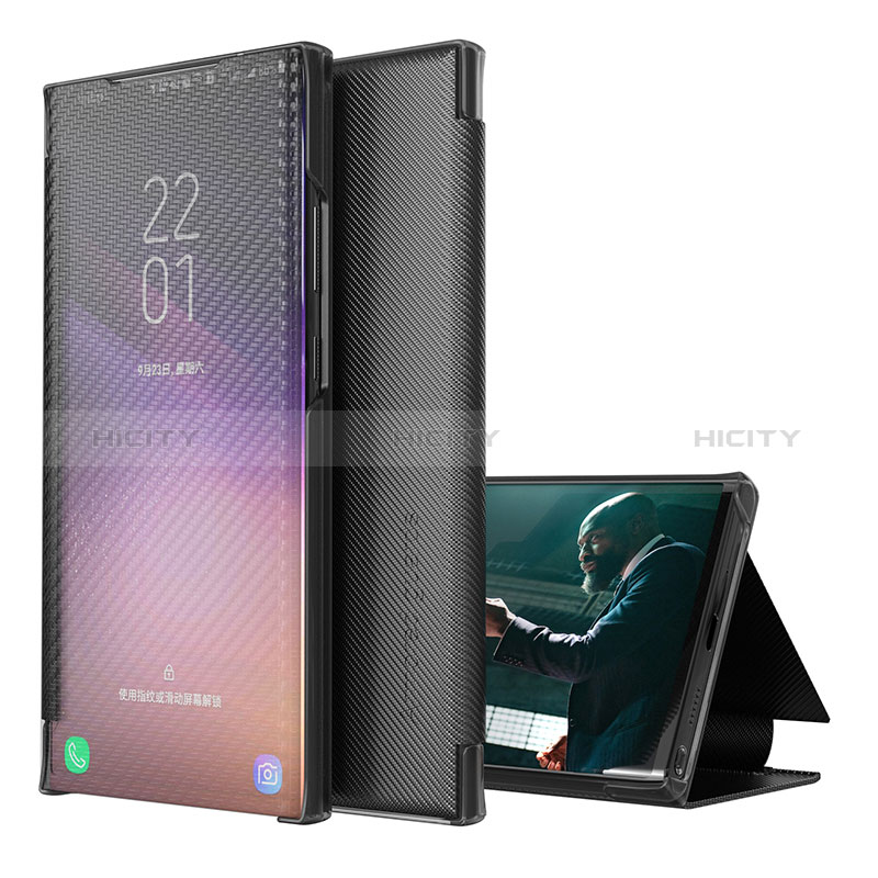 Handytasche Stand Schutzhülle Flip Leder Hülle ZL1 für Samsung Galaxy A21s groß