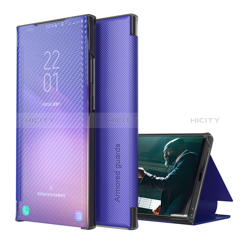 Handytasche Stand Schutzhülle Flip Leder Hülle ZL1 für Samsung Galaxy S20 Violett