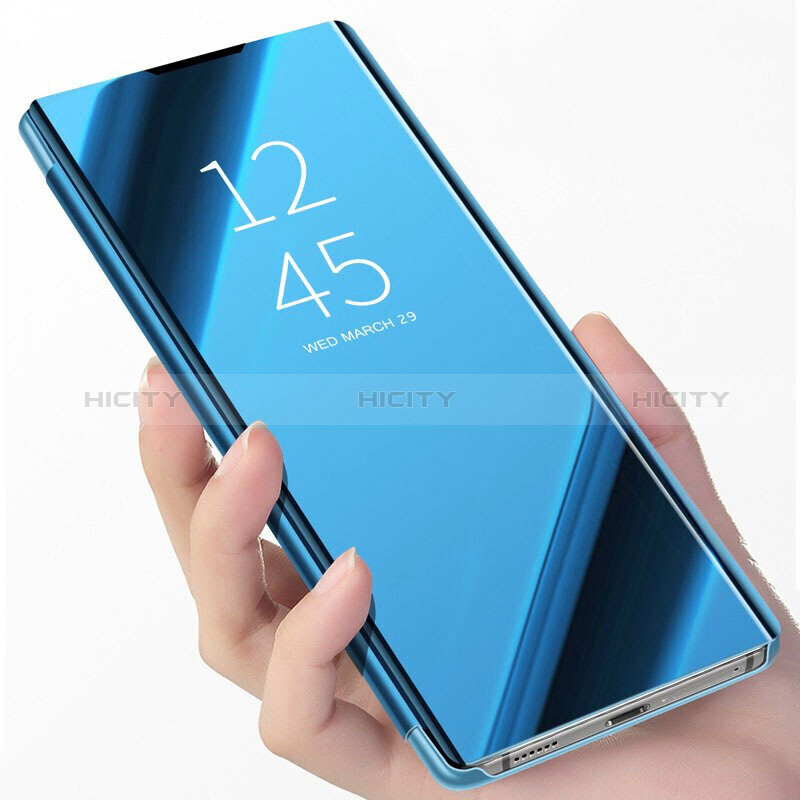 Handytasche Stand Schutzhülle Flip Leder Rahmen Spiegel Tasche für Samsung Galaxy A71 4G A715