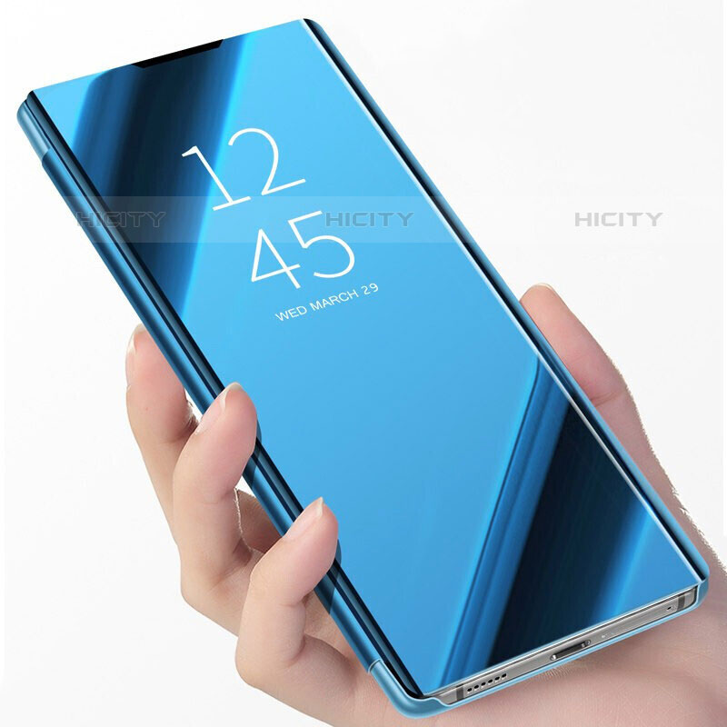 Handytasche Stand Schutzhülle Flip Leder Rahmen Spiegel Tasche für Samsung Galaxy M52 5G