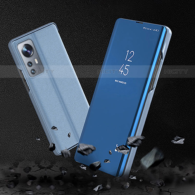 Handytasche Stand Schutzhülle Flip Leder Rahmen Spiegel Tasche L04 für Xiaomi Mi 12S Pro 5G
