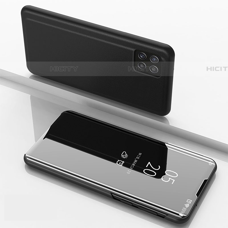 Handytasche Stand Schutzhülle Flip Leder Rahmen Spiegel Tasche L05 für Samsung Galaxy F42 5G