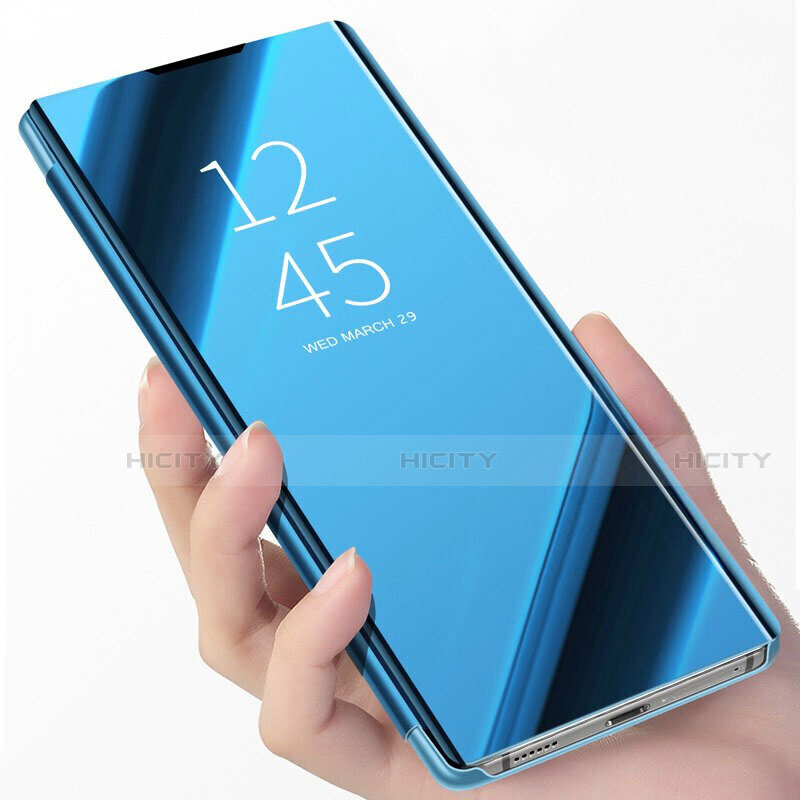 Handytasche Stand Schutzhülle Flip Leder Rahmen Spiegel Tasche M01 für Samsung Galaxy S21 5G