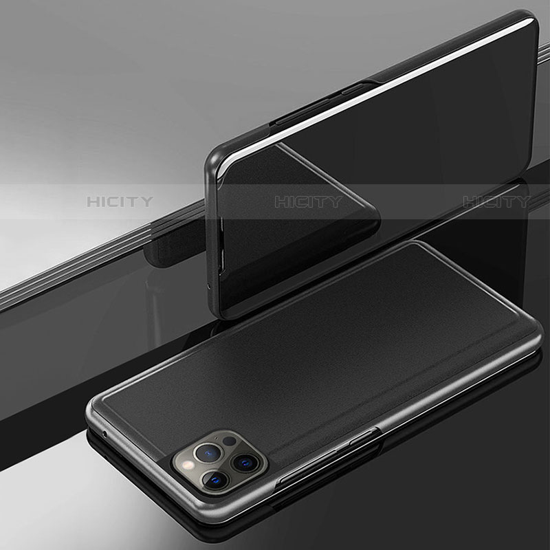 Handytasche Stand Schutzhülle Flip Leder Rahmen Spiegel Tasche M01 für Samsung Galaxy S21 Ultra 5G