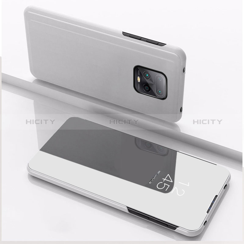 Handytasche Stand Schutzhülle Flip Leder Rahmen Spiegel Tasche QH1 für Xiaomi Redmi 10X Pro 5G