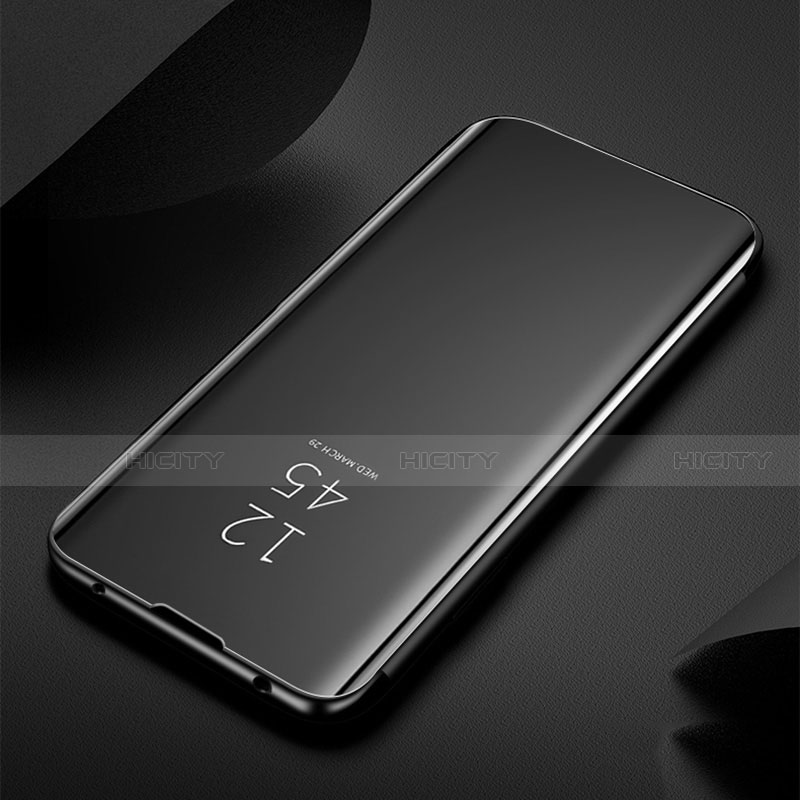 Handytasche Stand Schutzhülle Flip Leder Rahmen Spiegel Tasche S01 für Xiaomi Mi Note 10 Pro groß