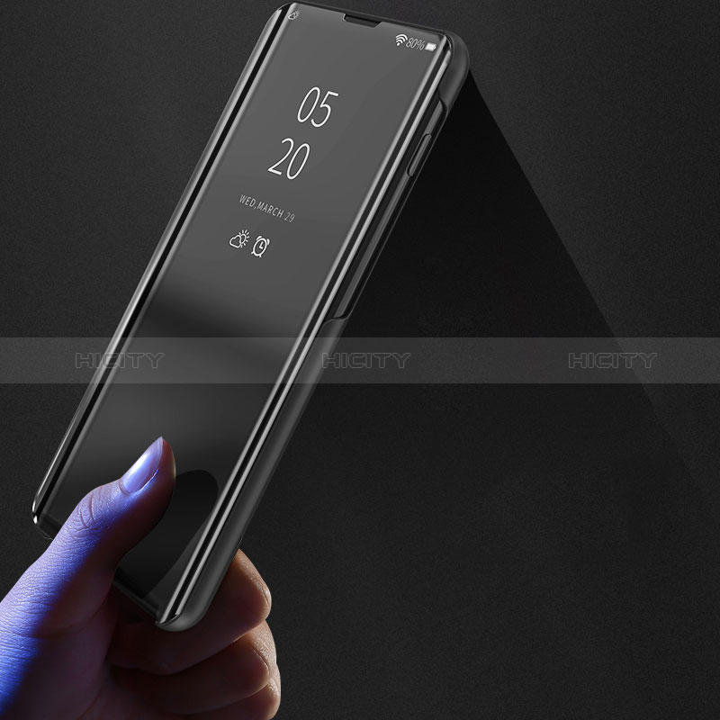 Handytasche Stand Schutzhülle Flip Leder Rahmen Spiegel Tasche ZL1 für Samsung Galaxy A50