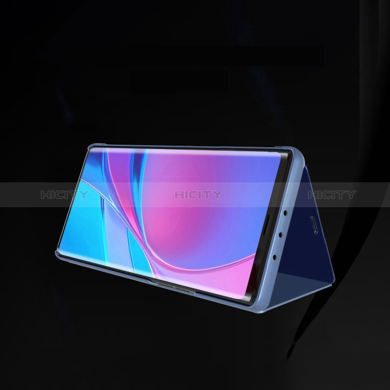 Handytasche Stand Schutzhülle Flip Leder Rahmen Spiegel Tasche ZL1 für Samsung Galaxy A51 4G