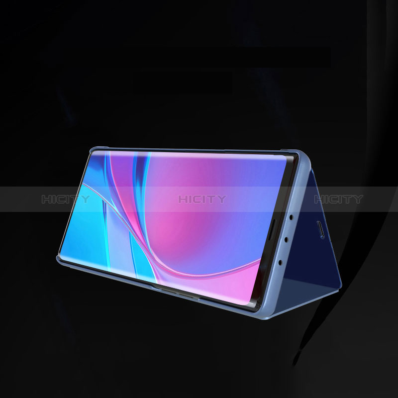 Handytasche Stand Schutzhülle Flip Leder Rahmen Spiegel Tasche ZL1 für Samsung Galaxy A51 5G