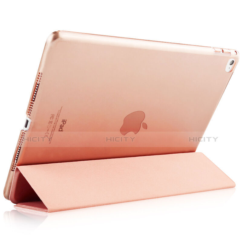 Handytasche Stand Schutzhülle Leder für Apple iPad Air 2 Rosegold