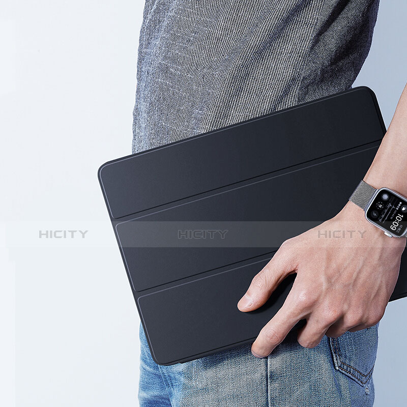 Handytasche Stand Schutzhülle Leder für Apple iPad New Air (2019) 10.5 Schwarz groß