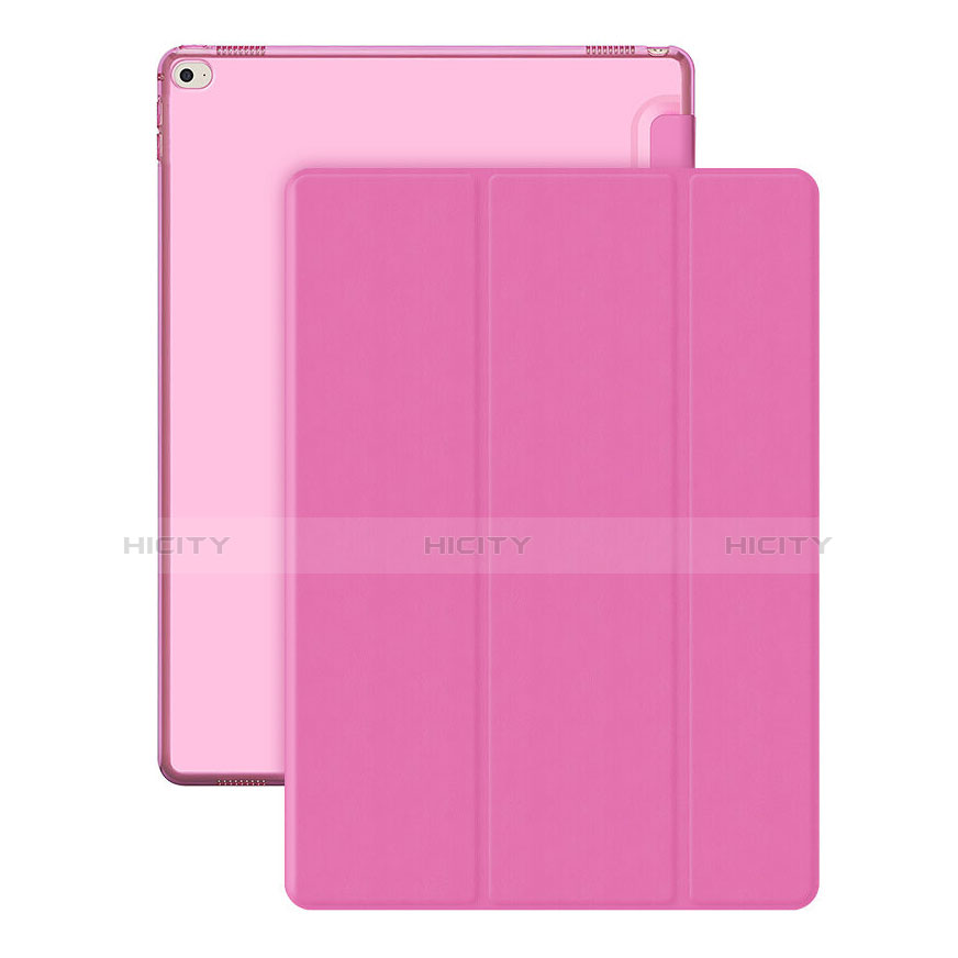 Handytasche Stand Schutzhülle Leder für Apple iPad Pro 12.9 Rosa Plus