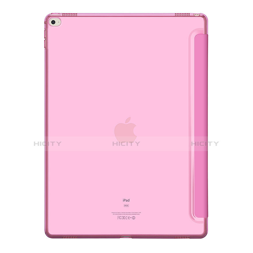 Handytasche Stand Schutzhülle Leder für Apple iPad Pro 12.9 Rosa groß