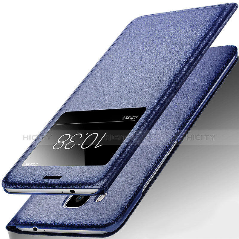 Handytasche Stand Schutzhülle Leder für Huawei G9 Plus Blau