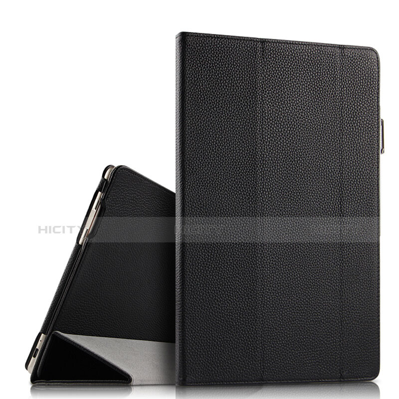 Handytasche Stand Schutzhülle Leder für Huawei Matebook E 12 Schwarz
