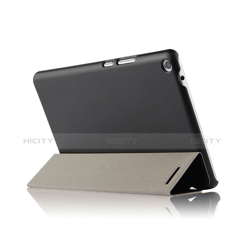 Handytasche Stand Schutzhülle Leder für Huawei MediaPad T3 8.0 KOB-W09 KOB-L09 Schwarz groß