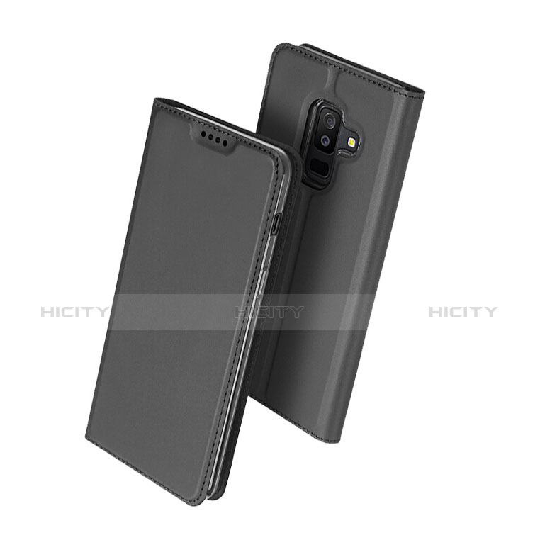 Handytasche Stand Schutzhülle Leder für Samsung Galaxy A9 Star Lite Schwarz Plus